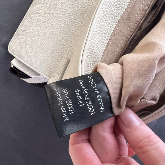 Badgley Mischka "The Bailey" Crossbody Bag Preppy Varsity Stripe Vegan Leather - Picture 7 of 11